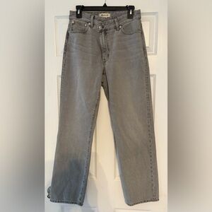 Madewell Women's Gray Straight Jeans